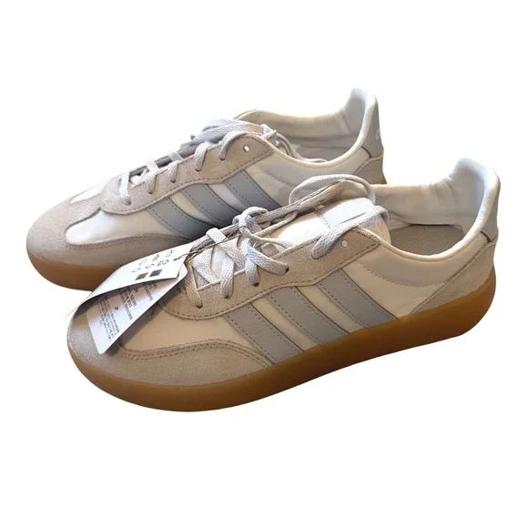 Adidas Barreda Decode J Mens 7 White Light Blue Gum Platform Sneakers JR0760 NEW - Picture 1 of 7